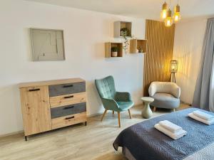 Posteľ alebo postele v izbe v ubytovaní Beautiful Apartment Dlouhá