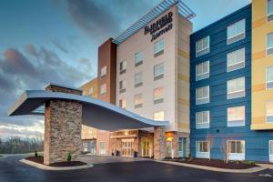 a rendering of the front of a hotel at Fairfield Inn & Suites by Marriott Roanoke Salem in Salem
