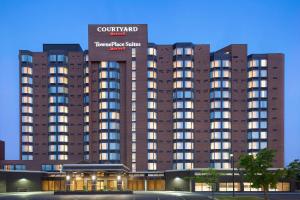 a rendering of the front of a hotel at Courtyard by Marriott Toronto Northeast/Markham in Markham