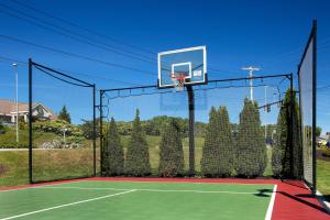 un aro de baloncesto en una pista de tenis en Residence Inn by Marriott Auburn, en Auburn