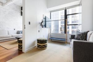 Posezení v ubytování Placemakr Wall Street