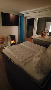 Ένα ή περισσότερα κρεβάτια σε δωμάτιο στο Ferienappartement Melanie