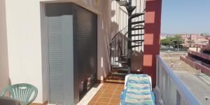 Balkón alebo terasa v ubytovaní Ático playa Vera, Costa Rey, jacuzzi y 3 piscinas, 2 terrazas 50m