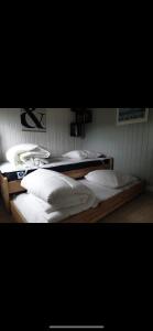 Posteľ alebo postele v izbe v ubytovaní Gîte chalet bleu soleil + 25 fotografií