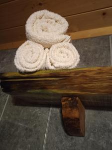 a pile of rope sitting on the floor at Naša kuća-Veruša in Veruša +71 photos