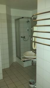 Vonios kambarys apgyvendinimo įstaigoje Hotel & Restaurant Möwchen