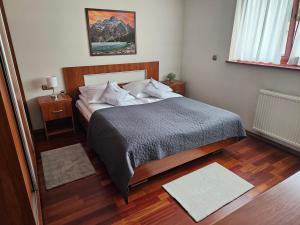 Posteľ alebo postele v izbe v ubytovaní Apartament Granit