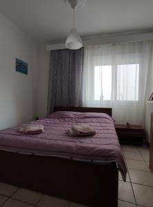 Postel nebo postele na pokoji v ubytování Helena's Apartment 2 Agia Triada