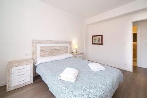 Posteľ alebo postele v izbe v ubytovaní Apartamento Ideal en Villajoyosa