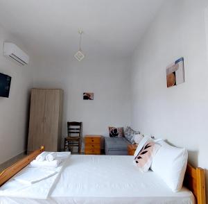 Postel nebo postele na pokoji v ubytování Boho Center Studio