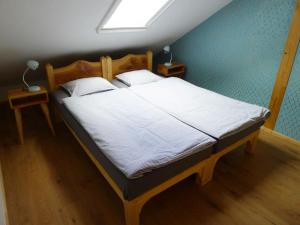 Postel nebo postele na pokoji v ubytování Apartmán Bellevue - Český ráj