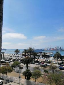 a view of a marina with boats in the water at Luxury Rooms Paoli 19 in Cagliari