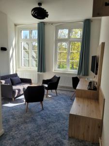 Pension zum Kleistpark的休息区