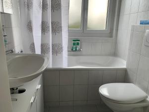 Koupelna v ubytování Ferienwohnung in Bern
