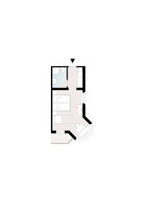 a floor plan of a house with black at Hotel Garni Apart TINA in Ischgl