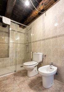 Koupelna v ubytování Hostal Etxeberri
