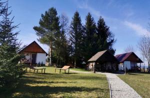 Vonkajšia záhrada v ubytovaní AGROTURYSTYKA POD ŚNIEŻNĄ