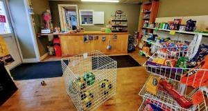 Supermarket nebo jiné obchody v  kempu nebo okolí