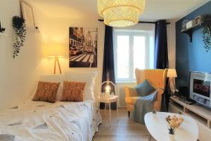Posteľ alebo postele v izbe v ubytovaní Charmant appartement hypercentre