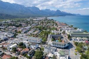 an aerial view of a city next to the water at Nar 15 Boutique in Kemer