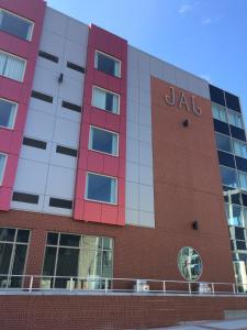 a jal building with the jal logo on it at JAG Boutique Hotel in St. John's