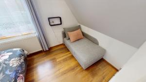 Posezení v ubytování Apartman Ateliér Vary v nově zrekonstruovaném domě