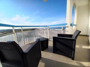 Balkón alebo terasa v ubytovaní Balcon sur mer