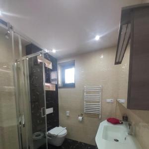 Koupelna v ubytování Apartmán NAVRCHU
