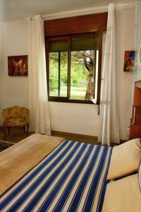 una camera con un grande letto e una finestra di GREEN HOUSE a Cavallino-Treporti