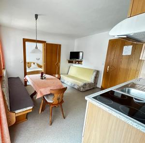 TV a/nebo společenská místnost v ubytování Haus Luxer