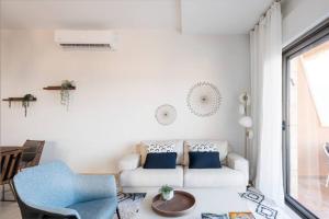 Χώρος καθιστικού στο The Beach House
