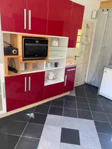 Dapur atau dapur kecil di Ferienhaus Ulla +9 gambar
