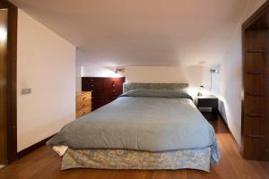 1 dormitorio con 1 cama grande y vestidor en Residence La Fenice en Padova