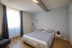 Postel nebo postele na pokoji v ubytování Domaine de Laplan