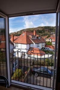 a view from a window of a house at No 1 Kennington Court in Llandudno