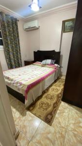 um quarto com uma cama num quarto em Alexandria apartment em Alexandria