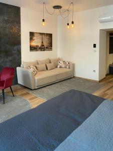 Posezení v ubytování Corner Apartman