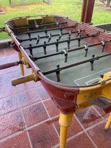 a close up of a snooker table with at La Palmera in Deán Funes