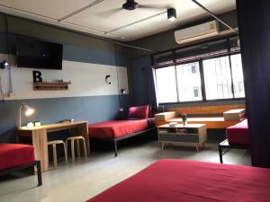Posezení v ubytování Amity Poshtel