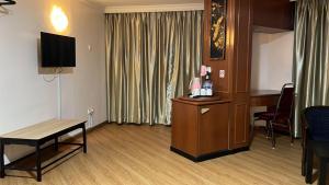 TV a/nebo společenská místnost v ubytování Hotel Ching Hua