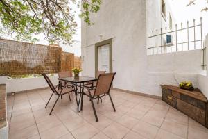 A balcony or terrace at traditional suburbs maisonette