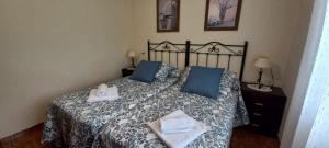 Postel nebo postele na pokoji v ubytování Apartamento LA LLOSA DE LA FUENTE
