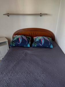 Ένα ή περισσότερα κρεβάτια σε δωμάτιο στο Appartement SAINT CYPRIEN PLAGE 6 Couchages