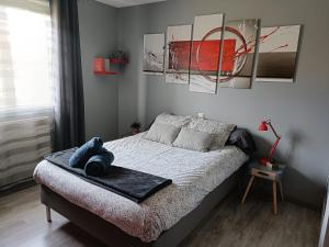 Posteľ alebo postele v izbe v ubytovaní MG72