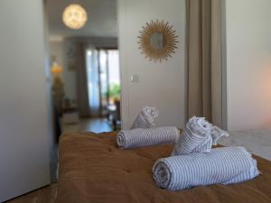 Posteľ alebo postele v izbe v ubytovaní Manoir 4 étoiles - 2 chambres, proche lac