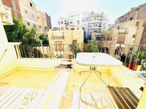 A balcony or terrace at Panda Grey with balcony Hurghada center