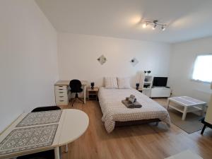 Posteľ alebo postele v izbe v ubytovaní Studio cosy en hypercentre