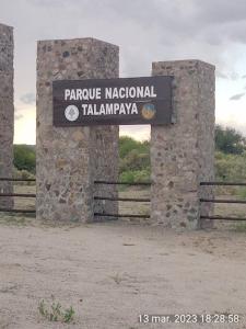 a sign for the parrible national talimapapaemetery istg at HOTEL FINCA AMANCAY in Villa Unión