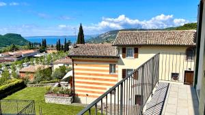 a view from a balcony of a house at Casacortivi in Costermano