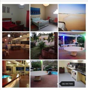 a collage of different pictures of a room at Ruis Place in Vila Praia Do Bilene